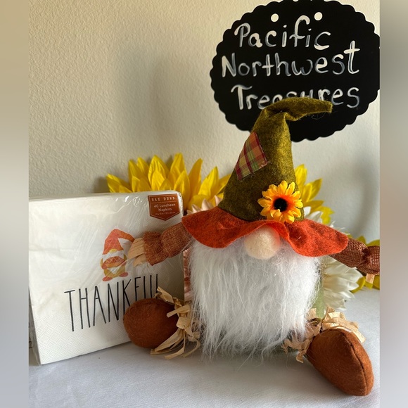 Hobby Lobby Fall Gnome and Rae DUNN Fall Themed Luncheon Napkins - Picture 7 of 12